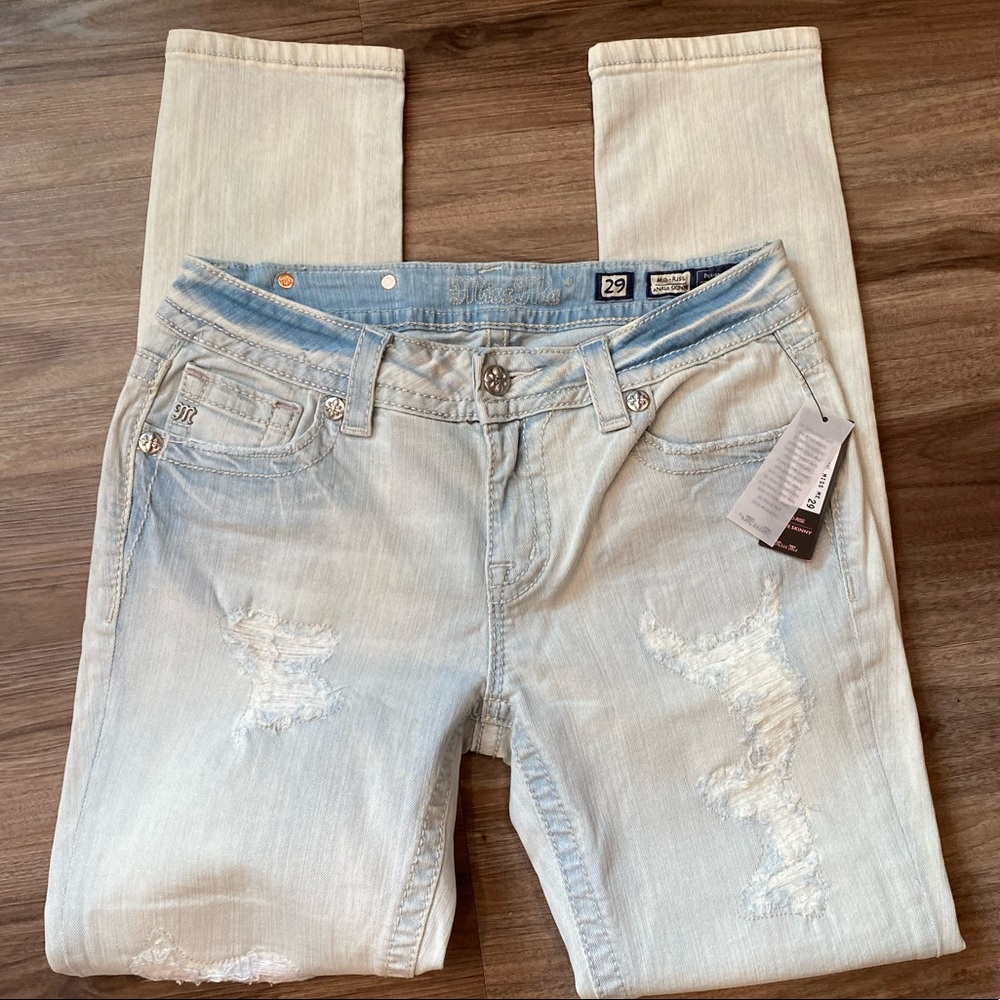 Miss Me ankle skinny jeans